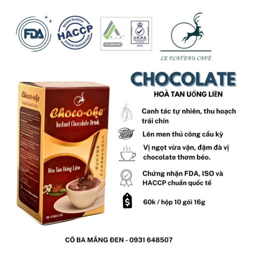 Chocolate Hòa Tan Uống Liền Choco-Oke Tại Zhang Coffee