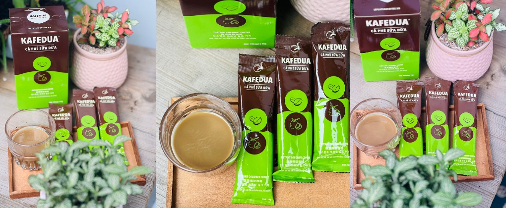 Hình Ảnh Cà Phê Sữa Dừa Hòa Tan KafeDua Tại Zhang Coffee