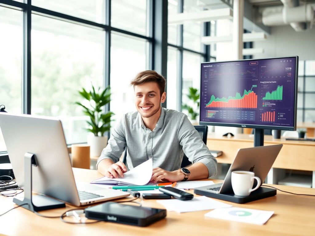 Hình Ảnh Người Khởi Nghiệp Đang Làm Việc